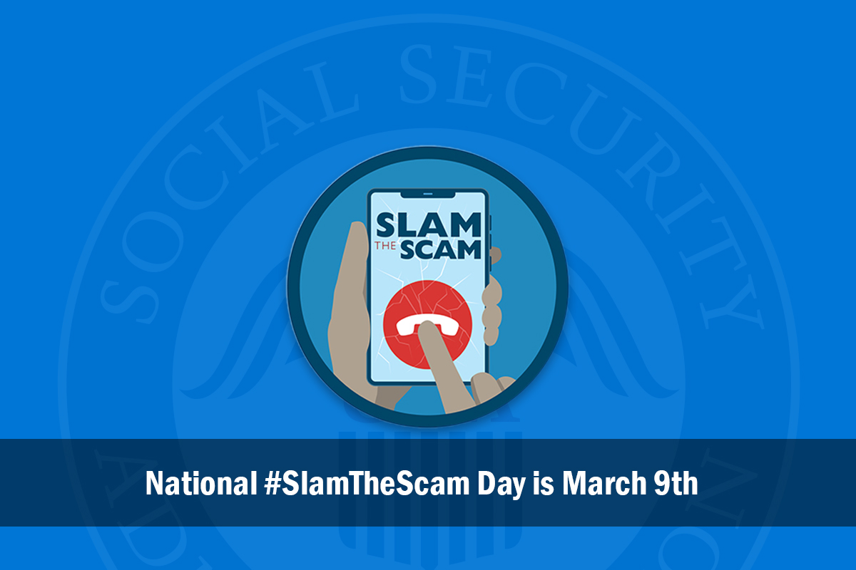 National Slam the Scam Day Hoglund Law